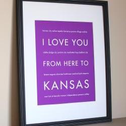 Kansas Art Print, 8x10