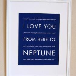 Neptune Nursery Art, 8x10, Custom Color, Unframed  