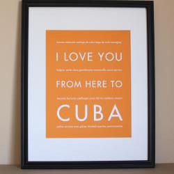 Cuba art print, 8x10